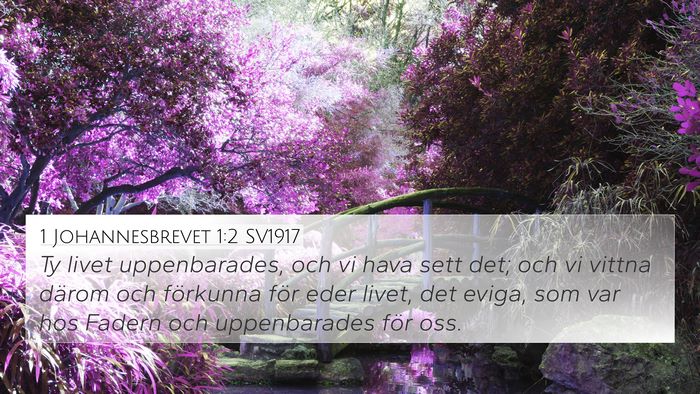 1 Johannesbrevet 1:2 SV1917 Bible Verse Image
