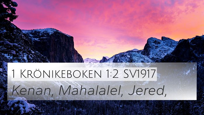 1 Krönikeboken 1:2 SV1917 Bible Verse Image