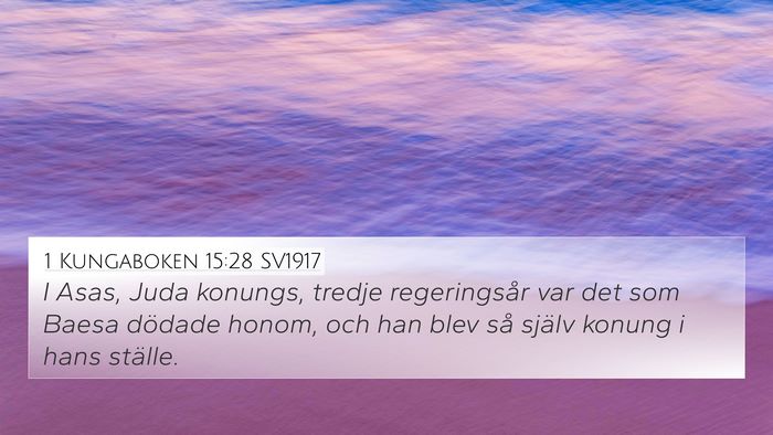 1 Kungaboken 15:28 SV1917 Bible Verse Image