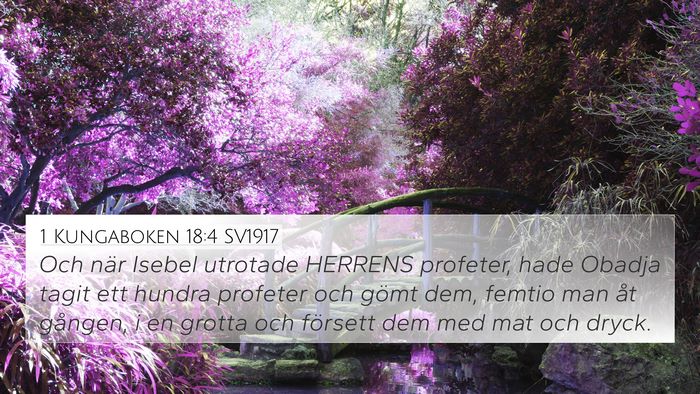 1 Kungaboken 18:4 SV1917 Bible Verse Image