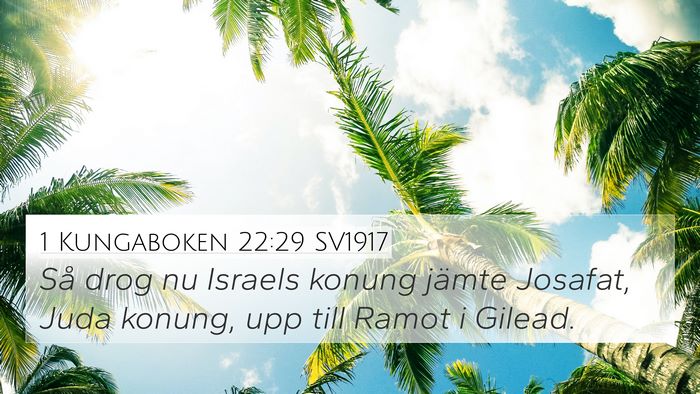 1 Kungaboken 22:29 SV1917 Bible Verse Image