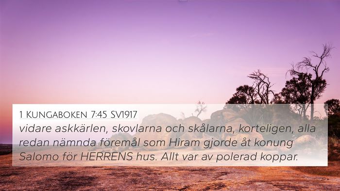 1 Kungaboken 7:45 SV1917 Bible Verse Image