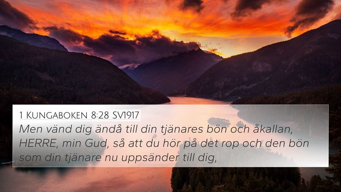 1 Kungaboken 8:28 SV1917 Bible Verse Image