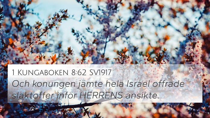 1 Kungaboken 8:62 SV1917 Bible Verse Image