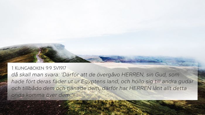1 Kungaboken 9:9 SV1917 Bible Verse Image