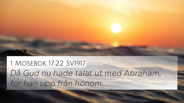 1 Mosebok 17:22 SV1917 Bible Verse Image