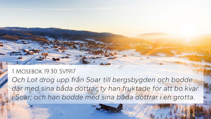 1 Mosebok 19:30 SV1917 Bible Verse Image