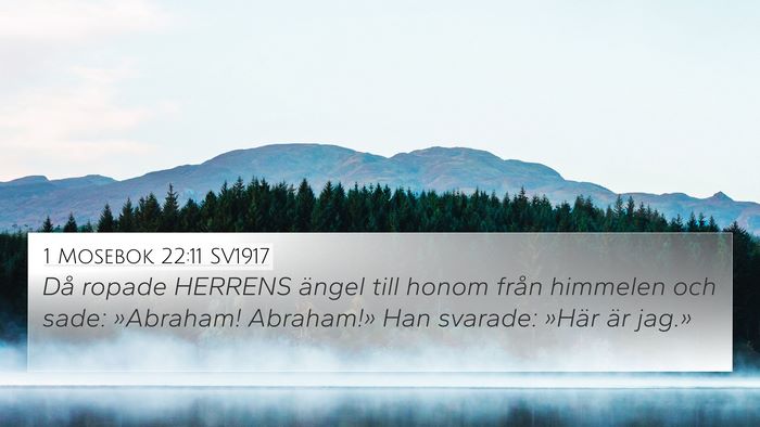 1 Mosebok 22:11 SV1917 Bible Verse Image