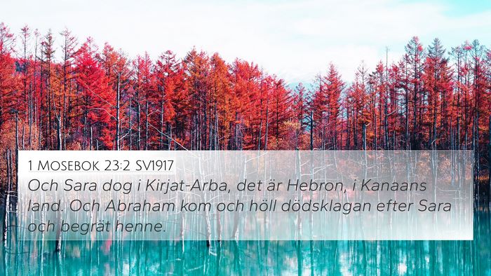 1 Mosebok 23:2 SV1917 Bible Verse Image