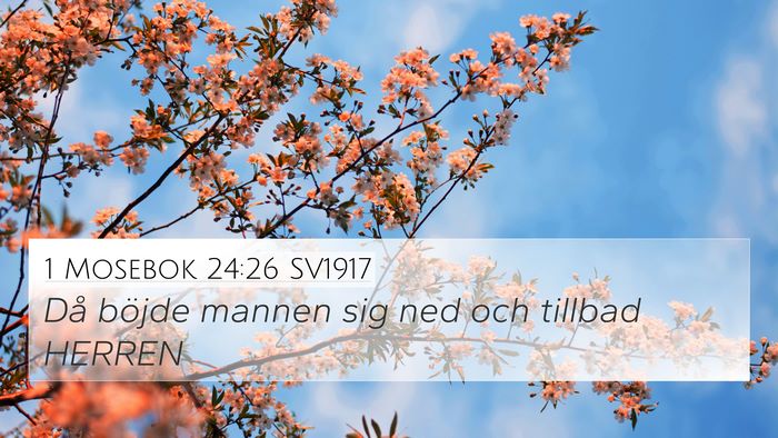 1 Mosebok 24:26 SV1917 Bible Verse Image
