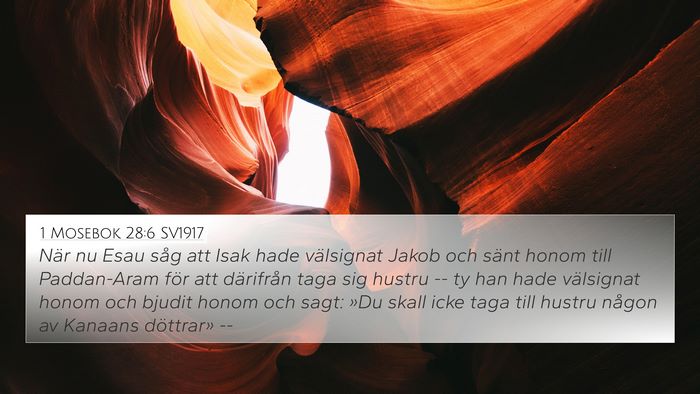 1 Mosebok 28:6 SV1917 Bible Verse Image