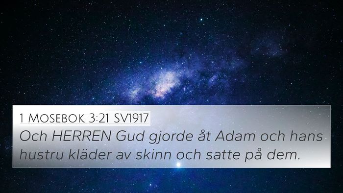 1 Mosebok 3:21 SV1917 Bible Verse Image