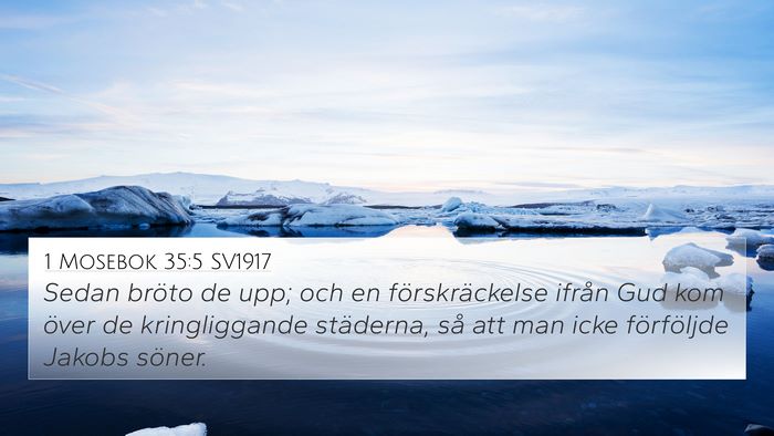 1 Mosebok 35:5 SV1917 Bible Verse Image