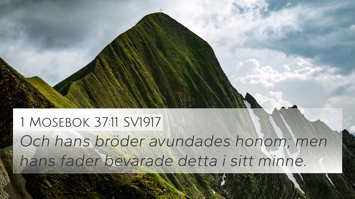 1 Mosebok 37:11 SV1917 Bible Verse Image