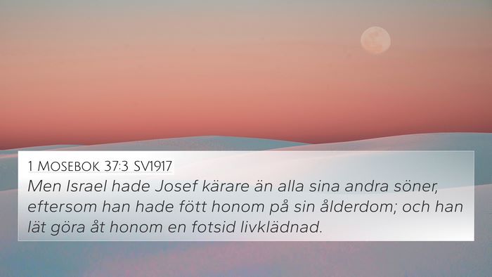 1 Mosebok 37:3 SV1917 Bible Verse Image