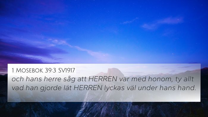 1 Mosebok 39:3 SV1917 Bible Verse Image