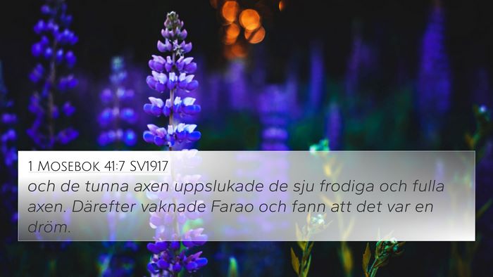 1 Mosebok 41:7 SV1917 Bible Verse Image