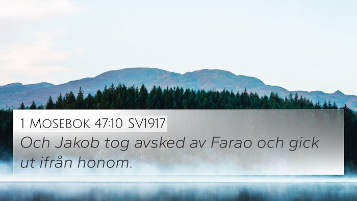 1 Mosebok 47:10 SV1917 Bible Verse Image