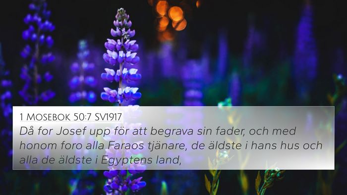1 Mosebok 50:7 SV1917 4K Wallpaper - Då for Josef upp för att begrava sin fader, och - 4K Wallpaper Bible Verse