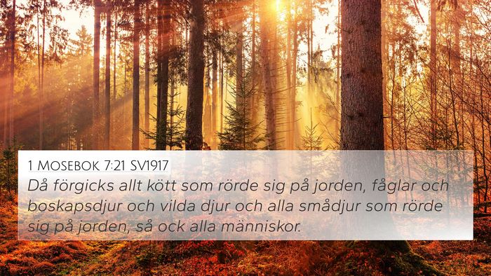 1 Mosebok 7:21 SV1917 Bible Verse Image