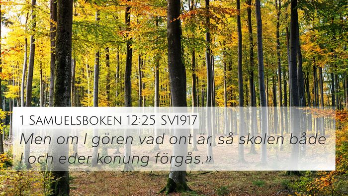 1 Samuelsboken 12:25 SV1917 Bible Verse Image