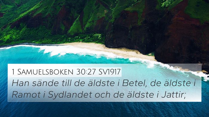 1 Samuelsboken 30:27 SV1917 Bible Verse Image