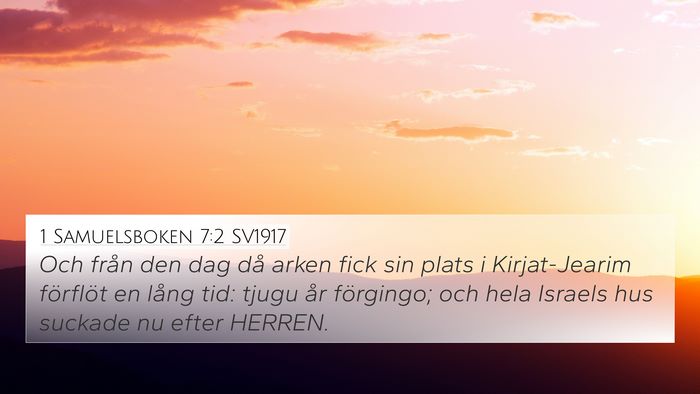 1 Samuelsboken 7:2 SV1917 Bible Verse Image