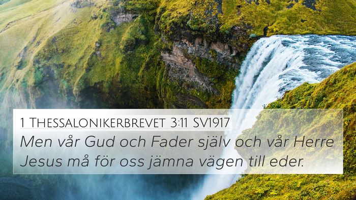 1 Thessalonikerbrevet 3:11 SV1917 Bible Verse Image