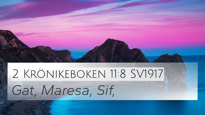 2 Krönikeboken 11:8 SV1917 4K Wallpaper - Gat, Maresa, - 4K Wallpaper Bible Verse