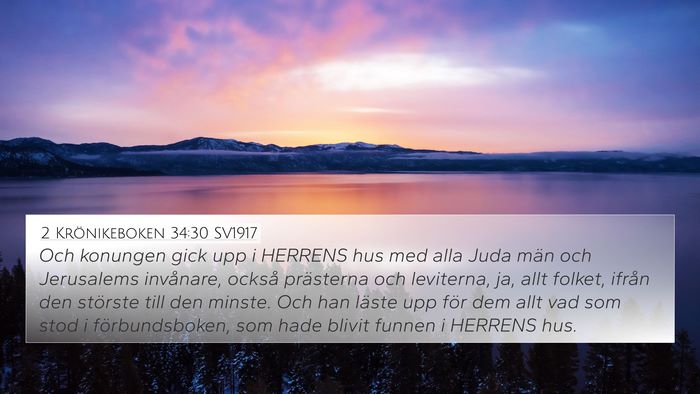 2 Krönikeboken 34:30 SV1917 Bible Verse Image