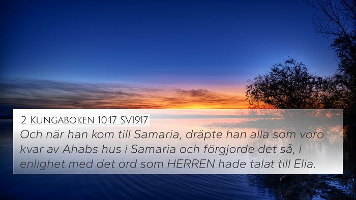 2 Kungaboken 10:17 SV1917 Bible Verse Image
