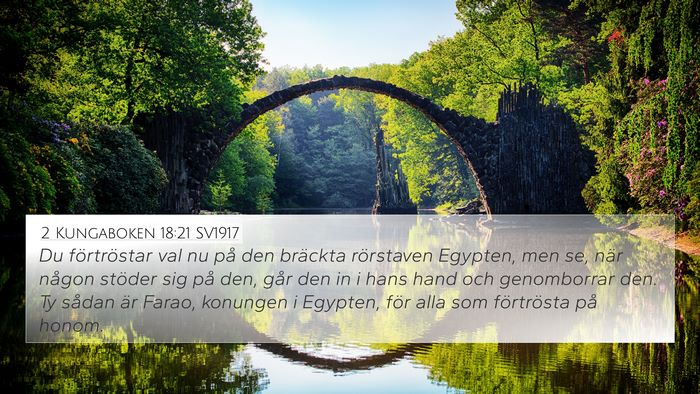 2 Kungaboken 18:21 SV1917 Bible Verse Image