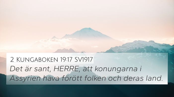 2 Kungaboken 19:17 SV1917 Bible Verse Image