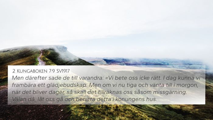 2 Kungaboken 7:9 SV1917 Bible Verse Image