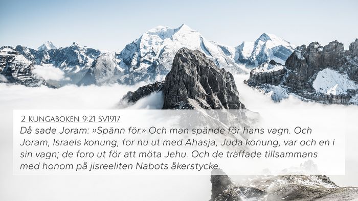 2 Kungaboken 9:21 SV1917 Bible Verse Image