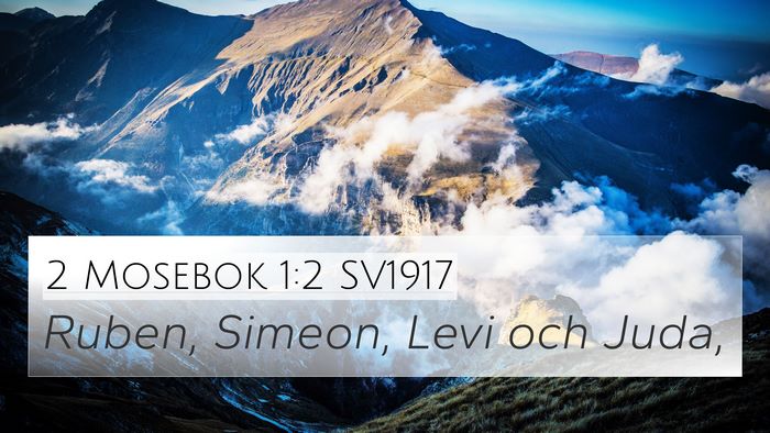 2 Mosebok 1:2 SV1917 4K Wallpaper - Ruben, Simeon, Levi och - 4K Wallpaper Bible Verse