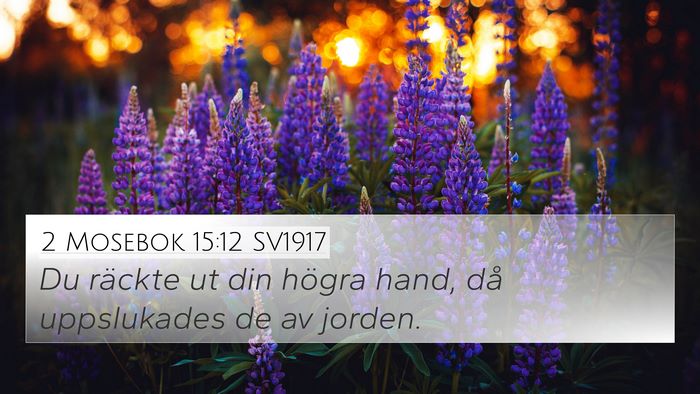 2 Mosebok 15:12 SV1917 Bible Verse Image