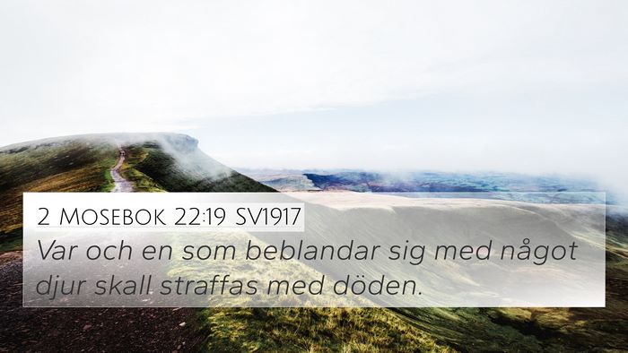 2 Mosebok 22:19 SV1917 Bible Verse Image