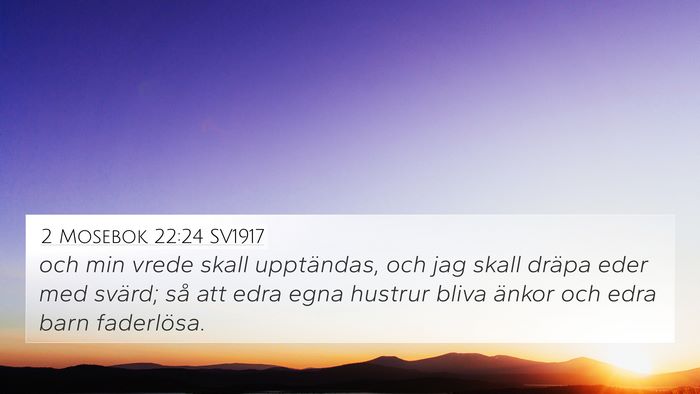 2 Mosebok 22:24 SV1917 Bible Verse Image