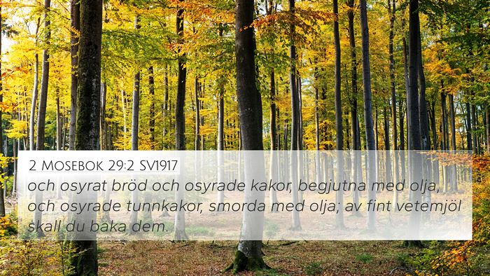 2 Mosebok 29:2 SV1917 Bible Verse Image