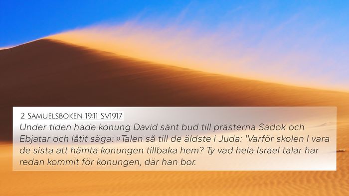2 Samuelsboken 19:11 SV1917 Bible Verse Image