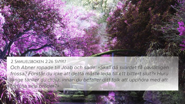2 Samuelsboken 2:26 SV1917 Bible Verse Image