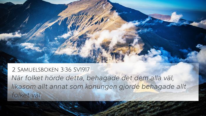 2 Samuelsboken 3:36 SV1917 Bible Verse Image
