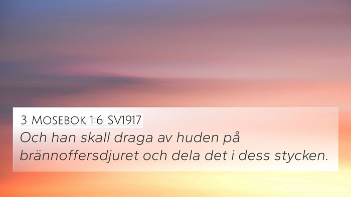 3 Mosebok 1:6 SV1917 Bible Verse Image