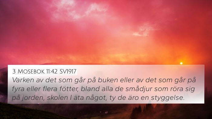 3 Mosebok 11:42 SV1917 Bible Verse Image