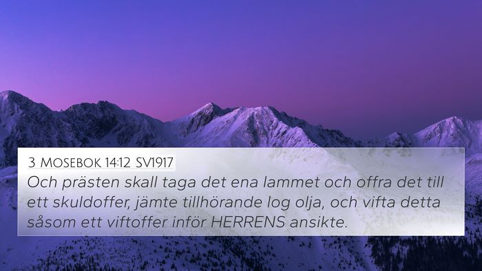 3 Mosebok 14:12 SV1917 Bible Verse Image