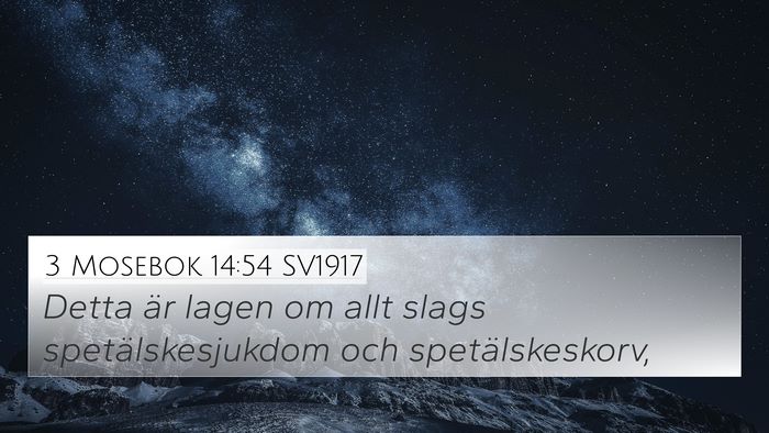 3 Mosebok 14:54 SV1917 Bible Verse Image