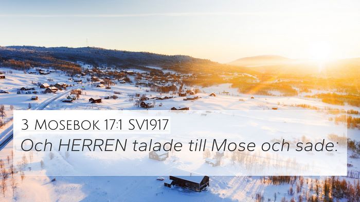 3 Mosebok 17:1 SV1917 4K Wallpaper - Och HERREN talade till Mose och - 4K Wallpaper Bible Verse