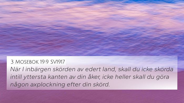 3 Mosebok 19:9 SV1917 Bible Verse Image