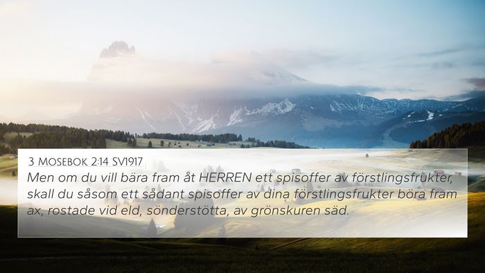 3 Mosebok 2:14 SV1917 Bible Verse Image